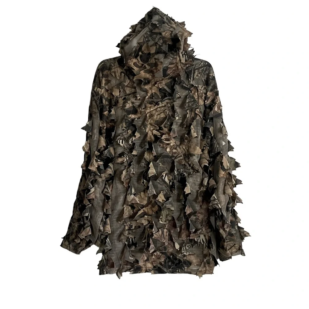 Ghillie Vintage 3D-Leaf Netted Camo Hooded Jacket by Mirage Wear Perfect